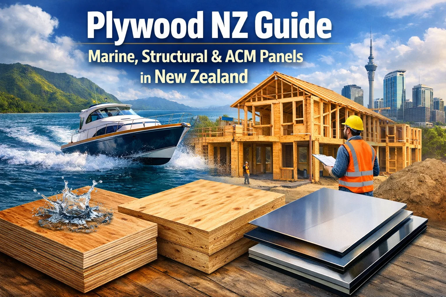 Plywood NZ Guide: Marine, Structural & ACM Panels in New Zealand